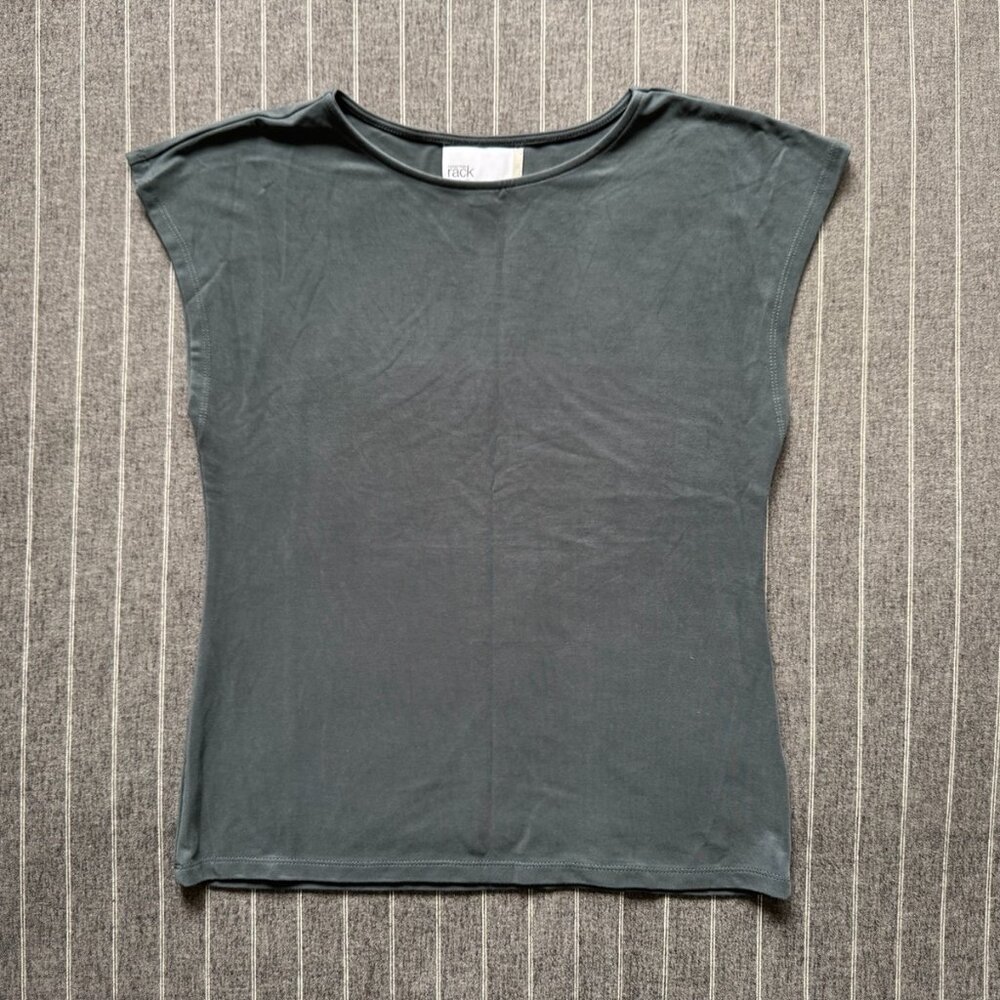 NWOT Nordstrom Rack Cap Sleeve Soft Modal Blend Business Casual T-Shirt | XS